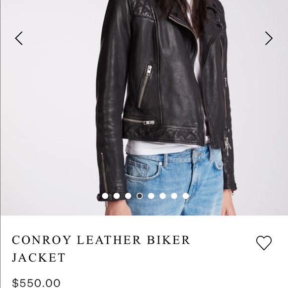 All Saints Jackets & Blazers - AllSaints Black Leather Jacket